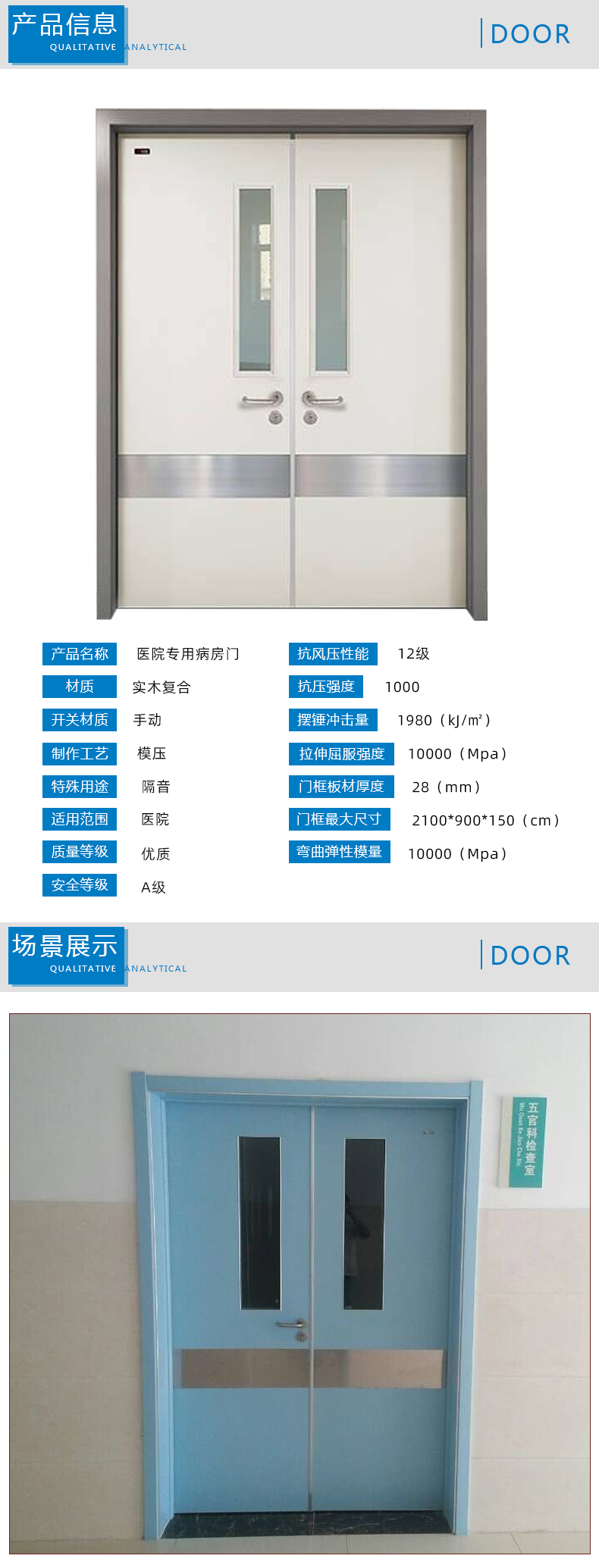 醫(yī)院專用病房門